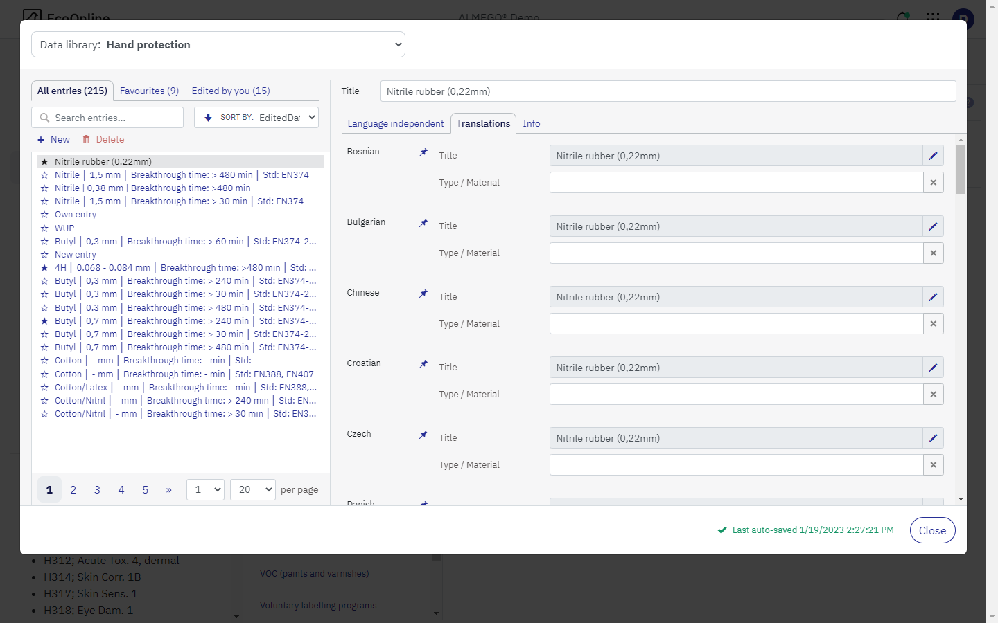 Data Libraries – After redesign