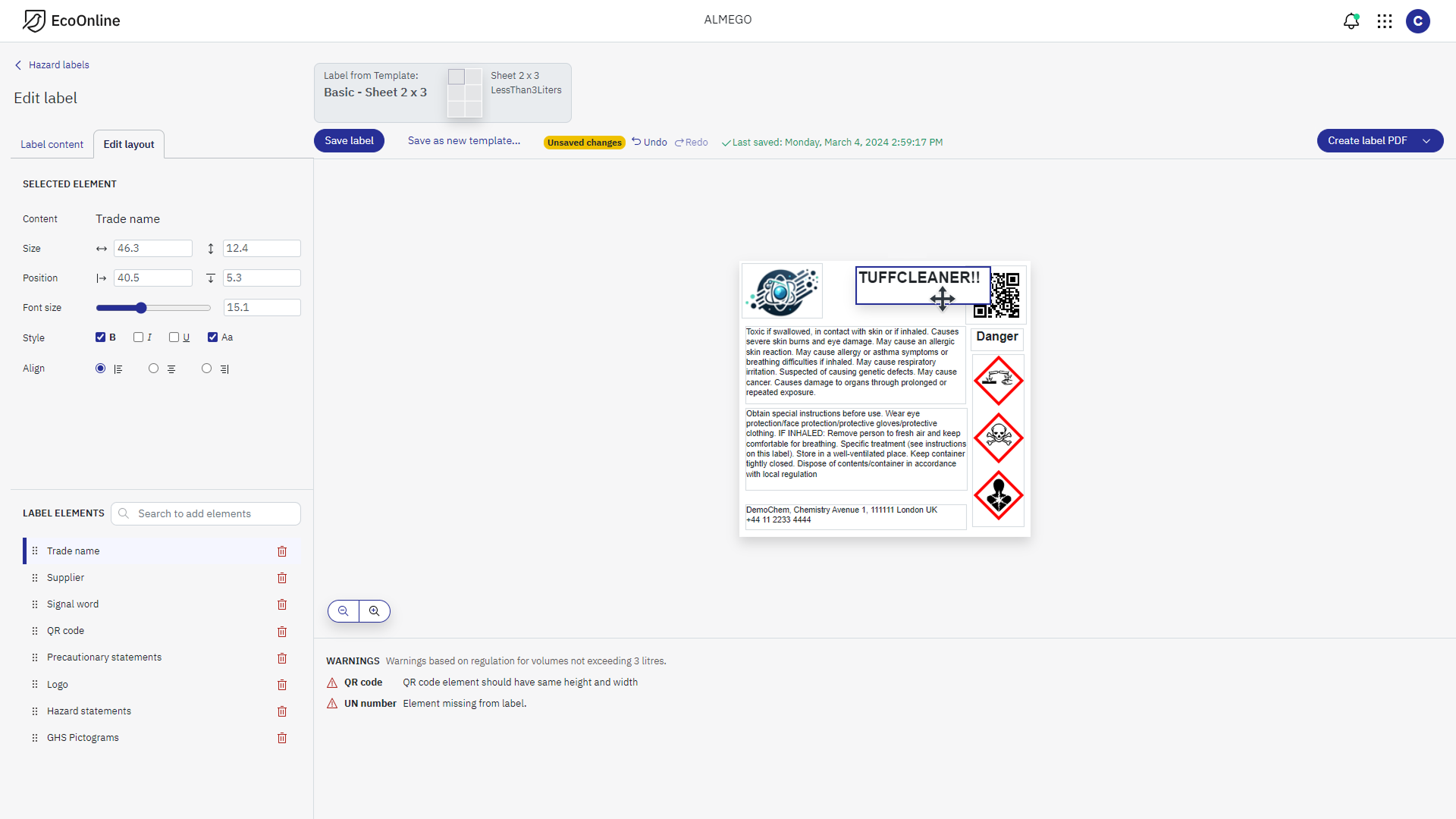 Hazard Label Editor – After redesign. <a href='/portfolio/almego/hazardlabeleditor/'>View case</a>.