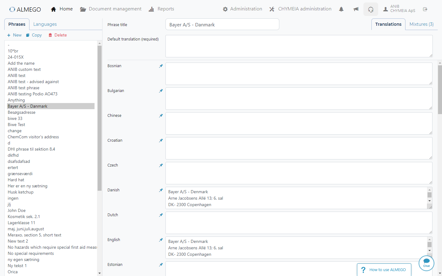 Own Phrases – After redesign