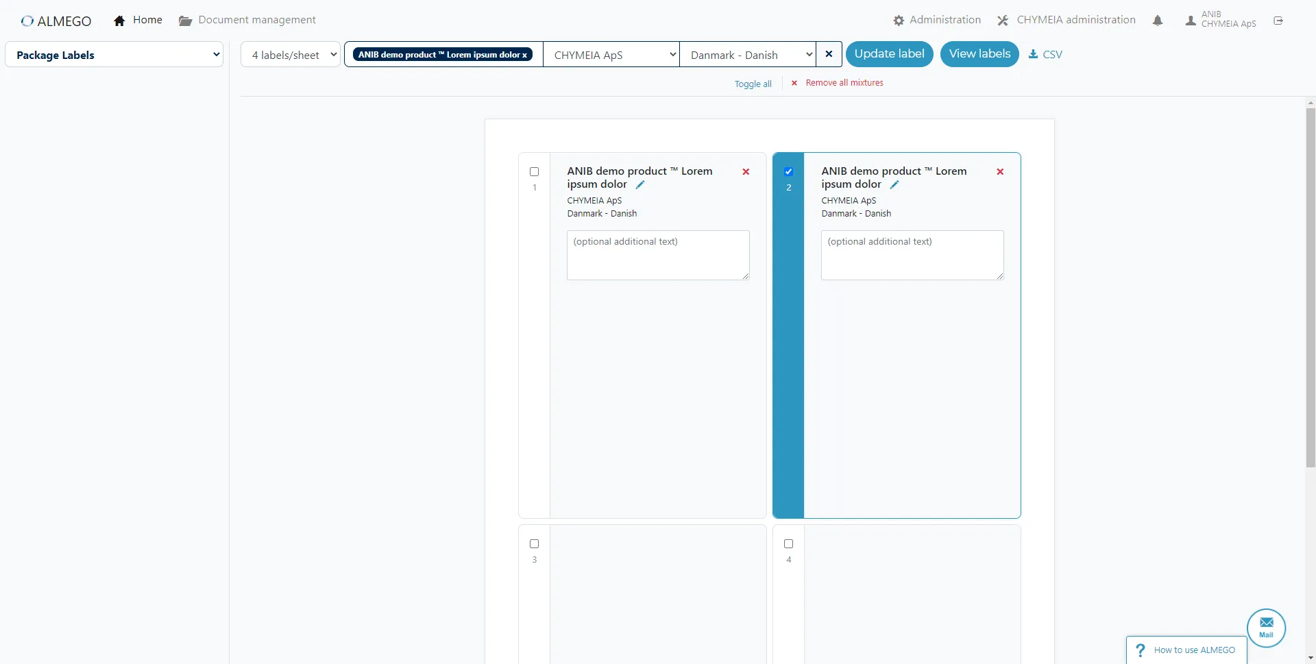 The old the label editor (also designed by me as an 'MVP' back then) worked, but was basic, with very limited user control over design, layout or content elements.<br><br>Compare with <a href='#label-editor-environment'>new design below</a>.