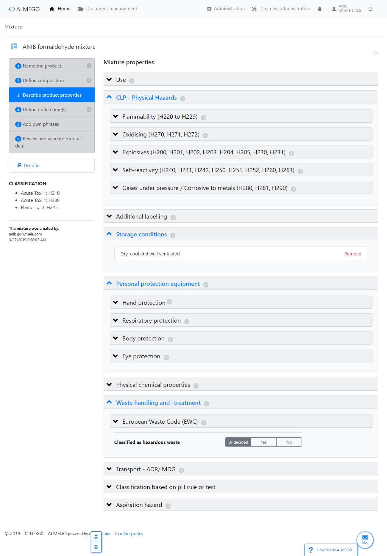 <strong>Before redesign:</strong> Initial look with multiple levels of nested collapsible panels which we had to improve in terms of findability and faster navigation.