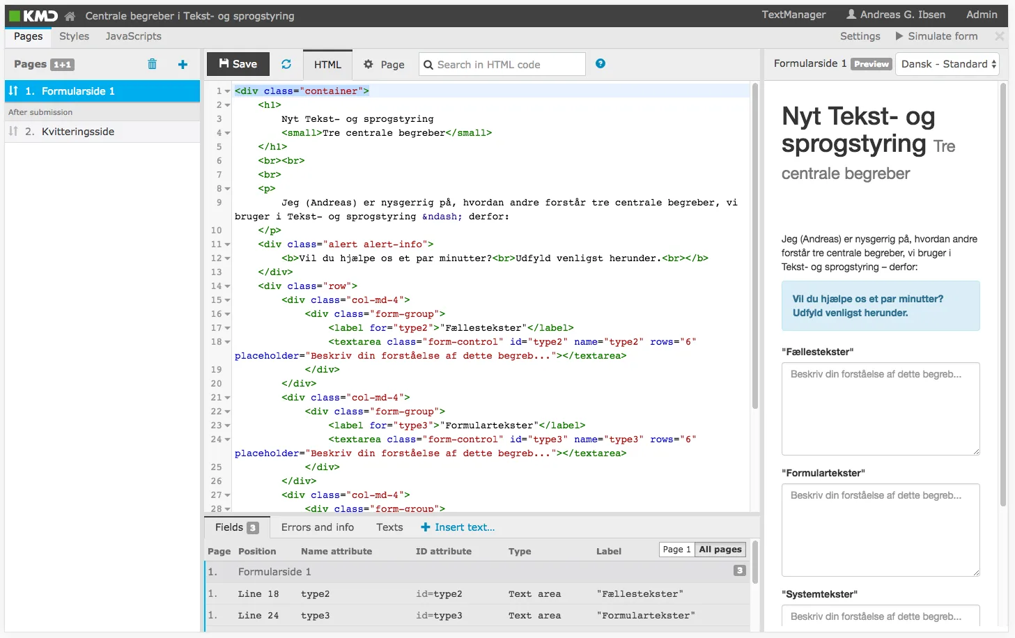 I had designed and prototyped <a href='/portfolio/kmd-xform/responsive-editor/'>KMD XForm Responsive Editor</a>, which was the current product at the time. It was a good product in it's own right, however, it had issues, in particular being too complex for non-technical users.<br><br>Thus, we needed to rethink the product from the ground up with a focus on ease of use to be able to extend the user base beyond the technically minded.