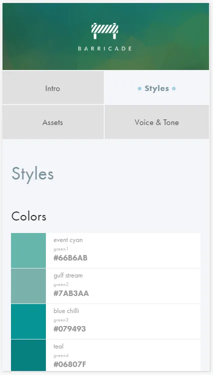 The design after visual treatments